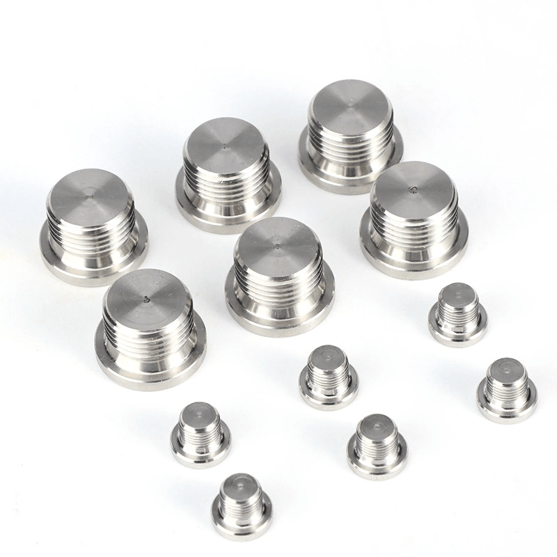 ต่อต้านการกัดกร่อนท่อสแตนเลสสตีลปลั๊กกับเธรด NPT ตัวผู้
